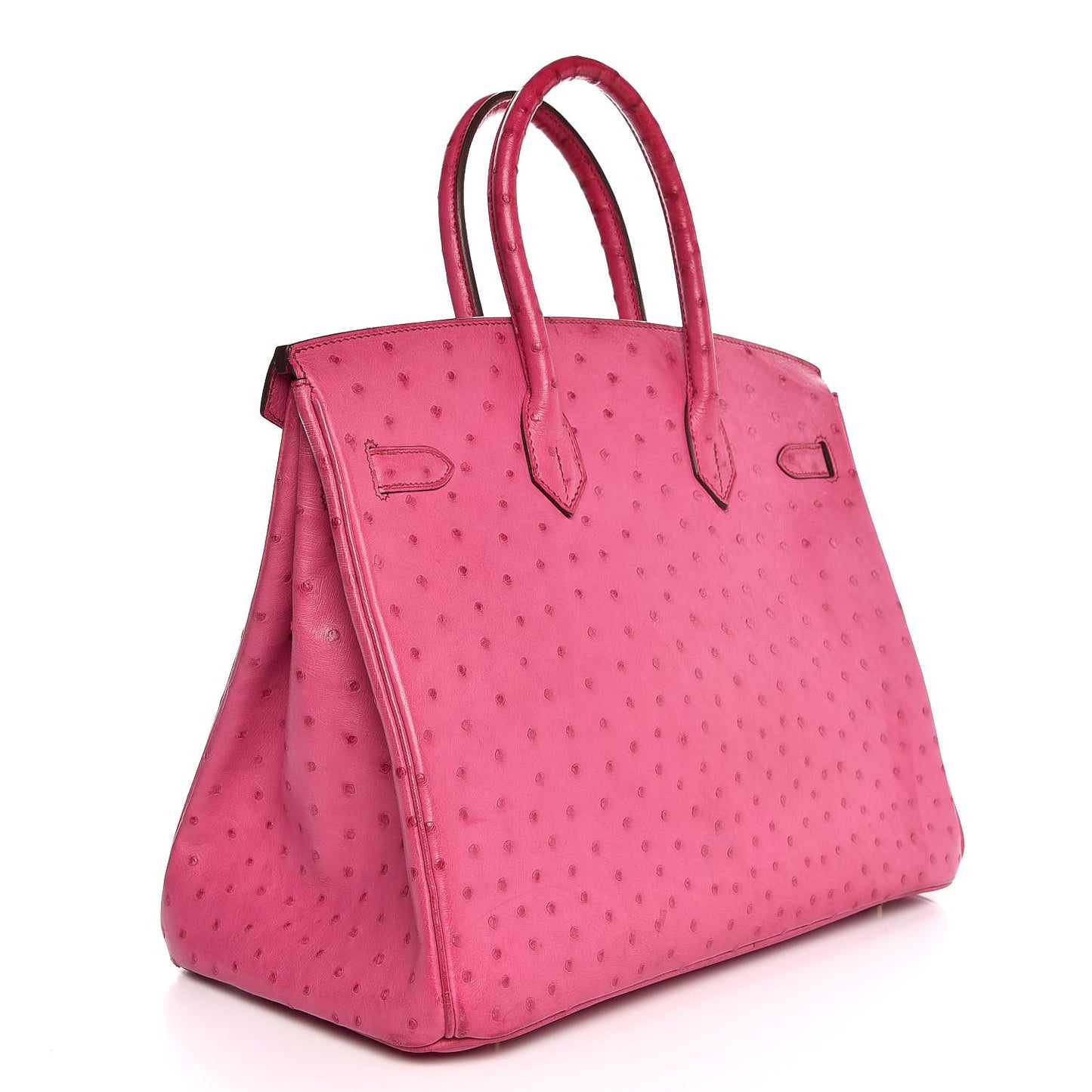 Ostrich Birkin 35 Fuchsia