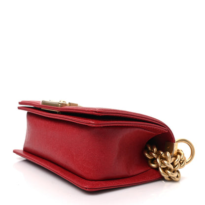 Chanel Caviar Quilted Small Boy Flap Red 8 of 8