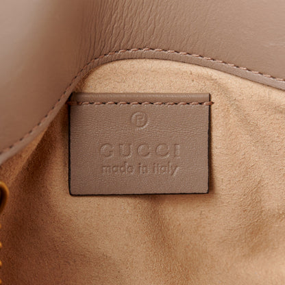 Gucci Calfskin Matelasse Super Mini GG Marmont Shoulder Bag Porcelain Rose 6 of 11