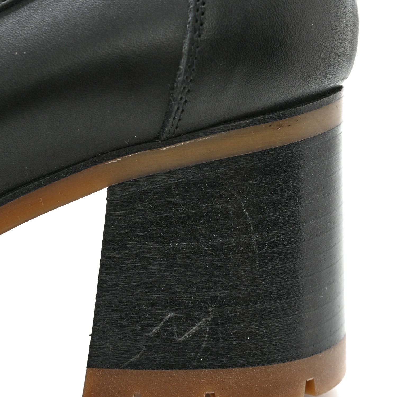 Hermes Calfskin Womens Foch 60 Pump 38 Black 10 of 11