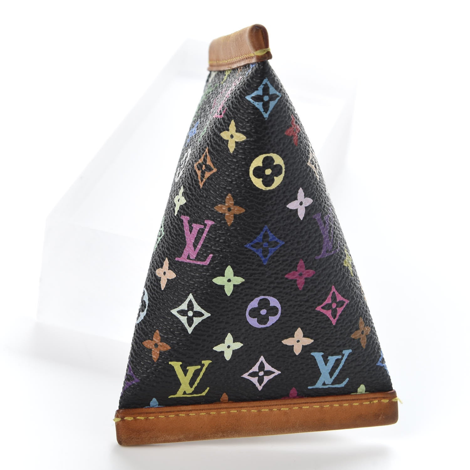 Louis Vuitton Monogram Multicolor Berlingot Coin Purse Black 2 of 7