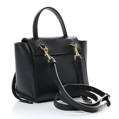 Celine Grained Calfskin Pico Belt Bag Black 3 of 12