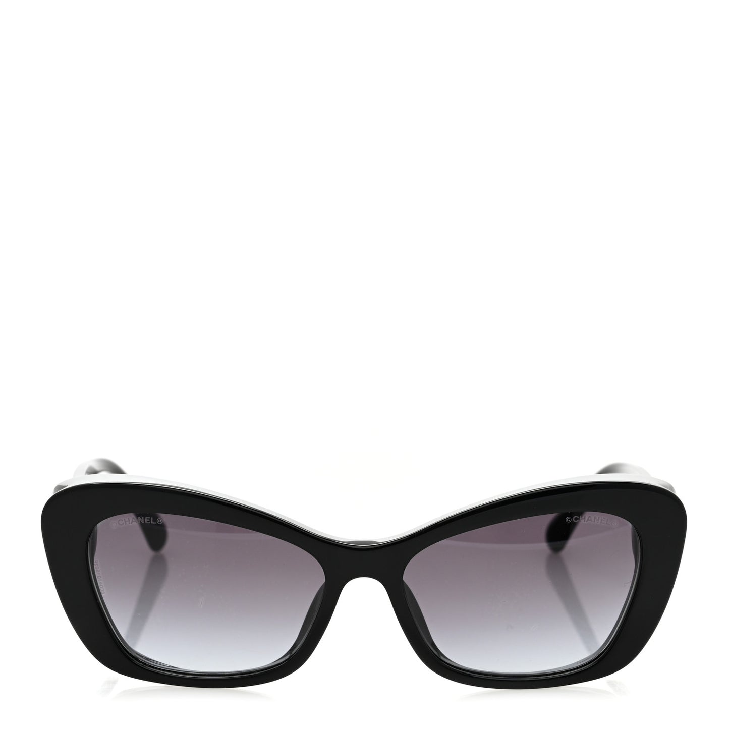 Acetate Pearl Cat Eye CC Sunglasses 5481-H-A Black