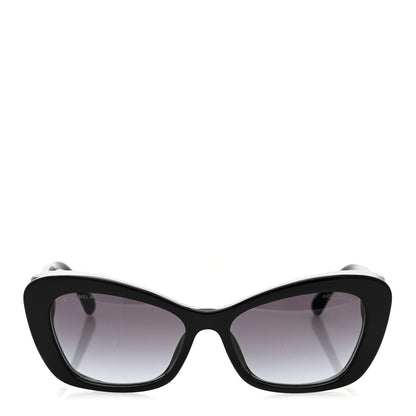 Chanel Acetate Pearl Cat Eye CC Sunglasses 5481-H-A Black 2 of 8