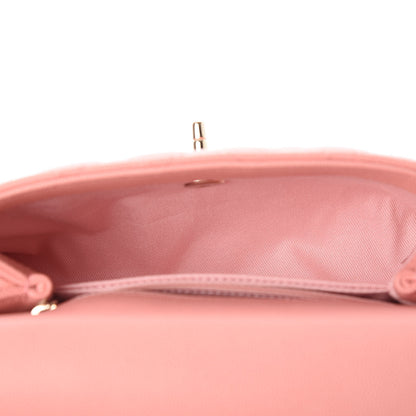 Chanel Caviar Quilted Mini Coco Handle Flap Pink 6 of 14