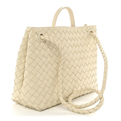 Bottega Veneta Nappa Intrecciato Medium Andiamo Shoulder Bag Sea Salt 3 of 11