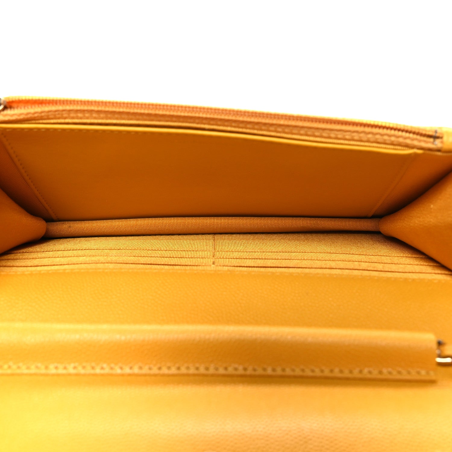 Chanel Caviar Quilted Wallet on Chain WOC Yellow 5 of 11