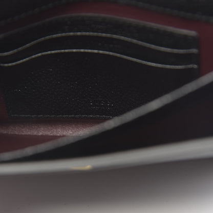 Gucci Grainy Calfskin Zumi Flap Card Case Black 6 of 8