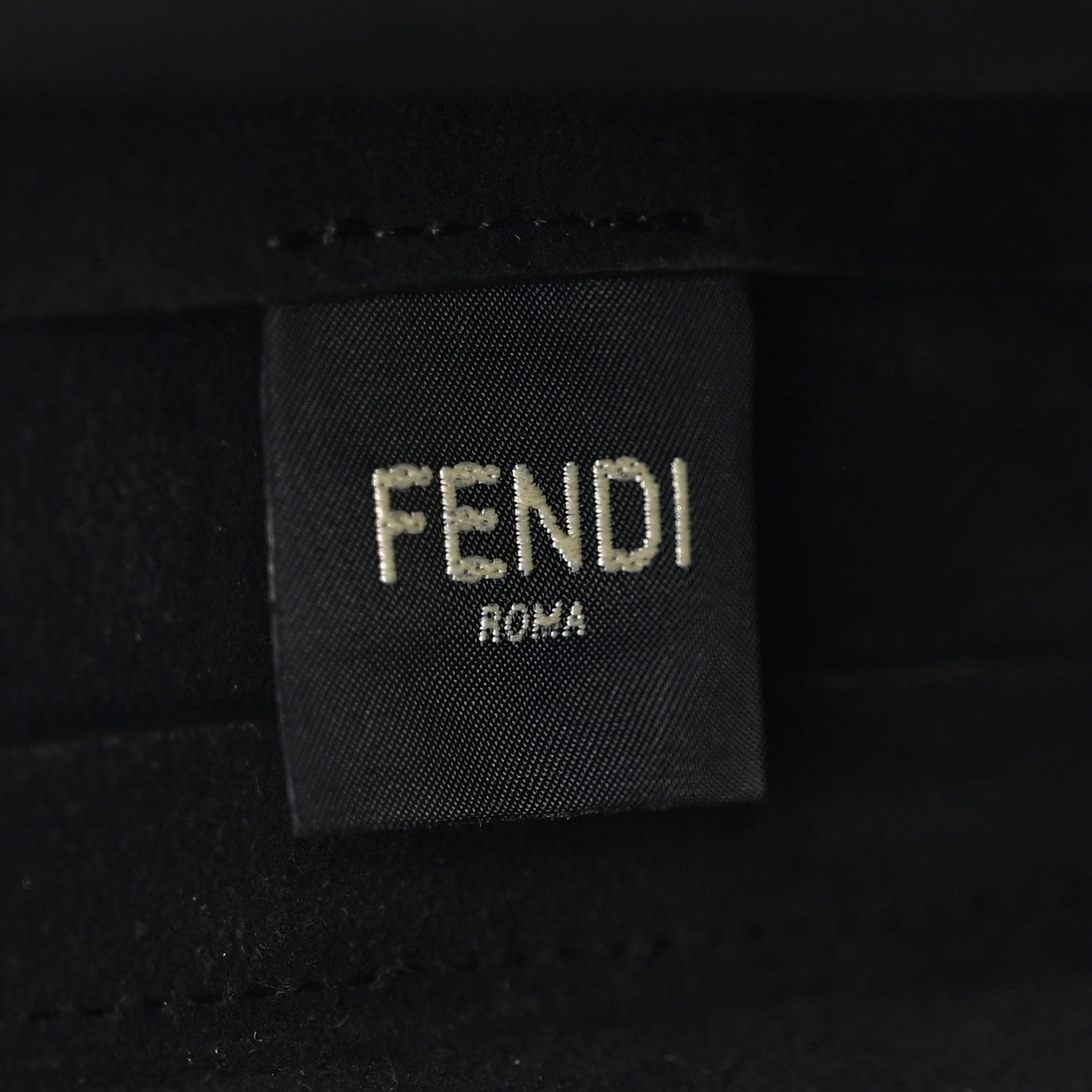 Fendi Shiny Glazed Fabric Vitello Cover FF 1974 Logo Clutch Tobacco Moro Giallo Ebano 6 of 11