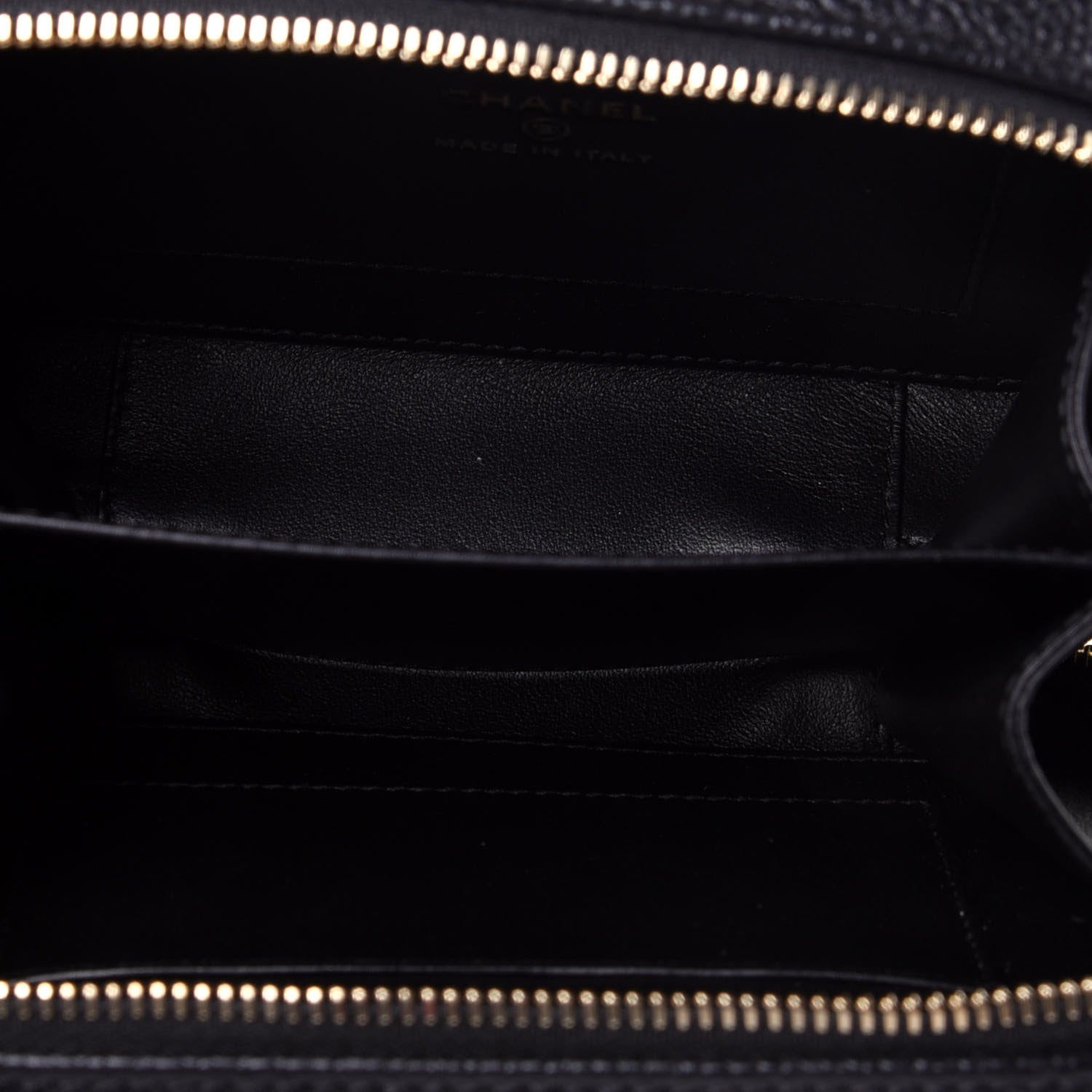 Chanel Caviar Quilted CC Filigree Vanity Clutch With Chain Black 5 of 10