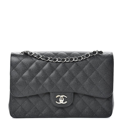 Chanel Caviar Quilted Jumbo Double Flap Black 1 of 11