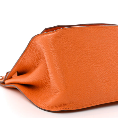Hermes Taurillon Clemence Jypsiere 34 Orange 9 of 14