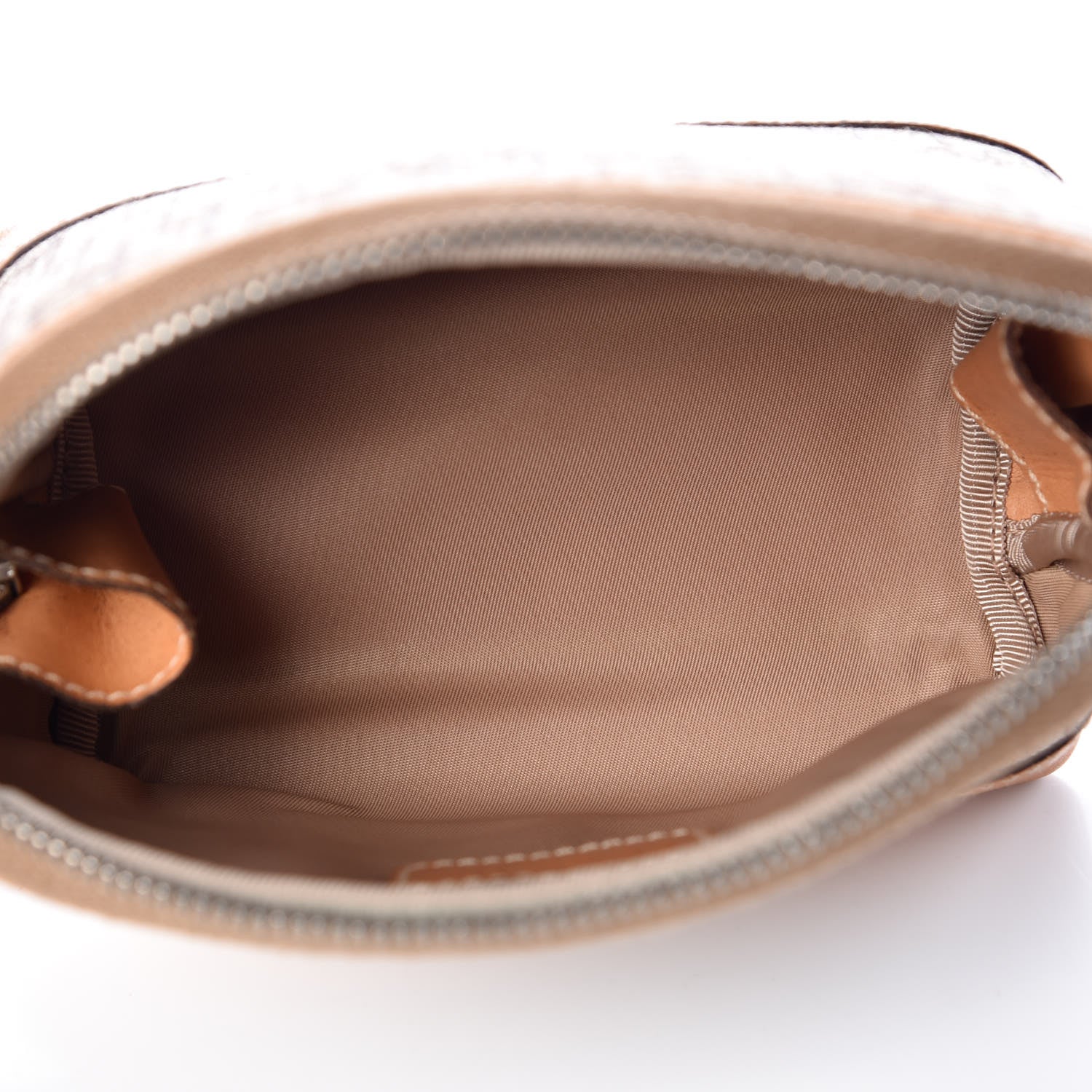Christian Dior Monogram Cosmetic Case Tan 5 of 7