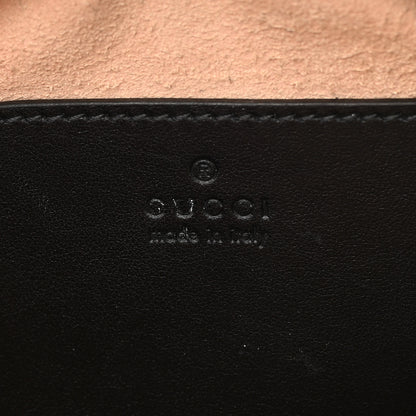 Gucci Calfskin Matelasse Small GG Marmont Chain Shoulder Bag Black 5 of 15