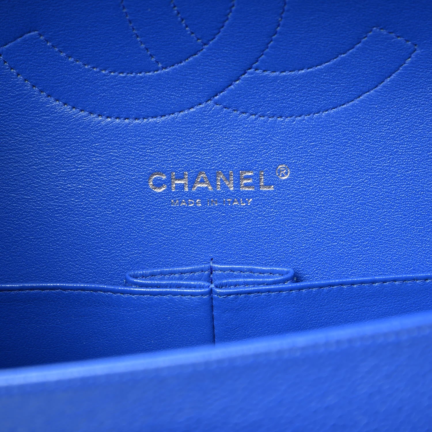 Chanel Caviar Quilted Jumbo Double Flap Blue 7 of 9