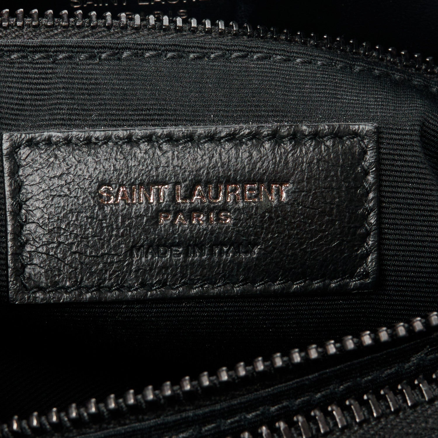 Saint Laurent Calfskin Y Quilted Monogram Monochrome Medium Loulou Chain Satchel Black 7 of 11