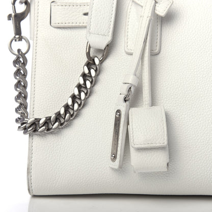 Saint Laurent Grained Calfskin Baby Supple Sac De Jour White 18 of 22