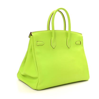 Hermes Epsom Candy Birkin 35 Kiwi Lichen 3 of 10