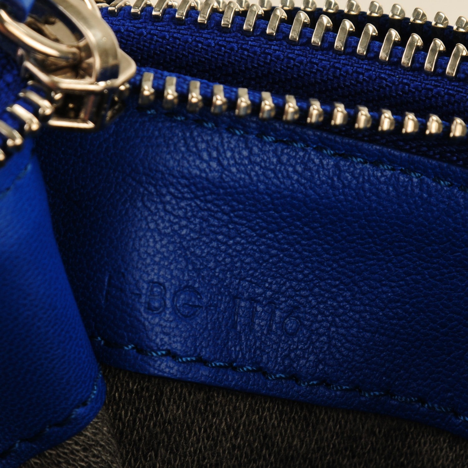 Celine Lambskin Small Trio Crossbody Bag Electric Blue 6 of 7
