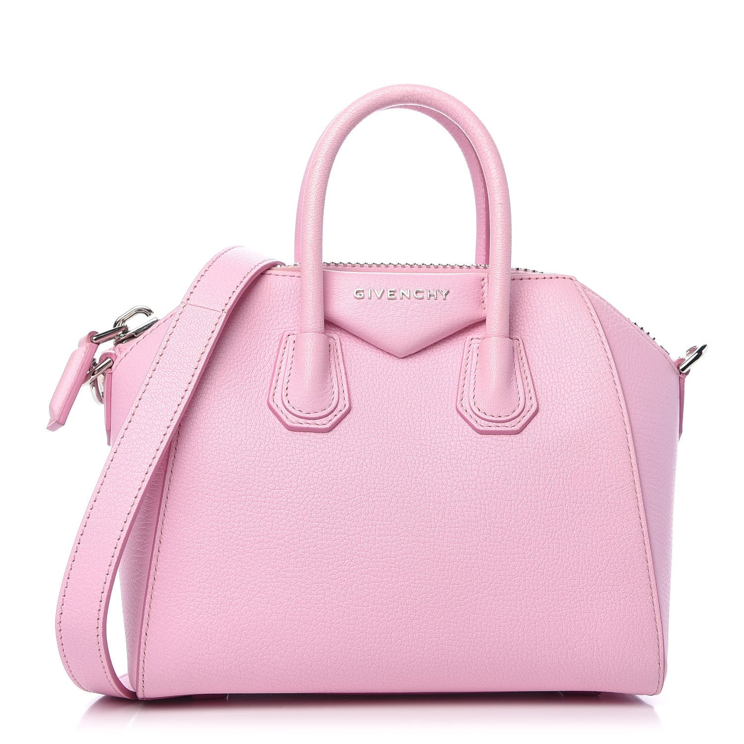 Sugar Goatskin Mini Antigona Bright Pink