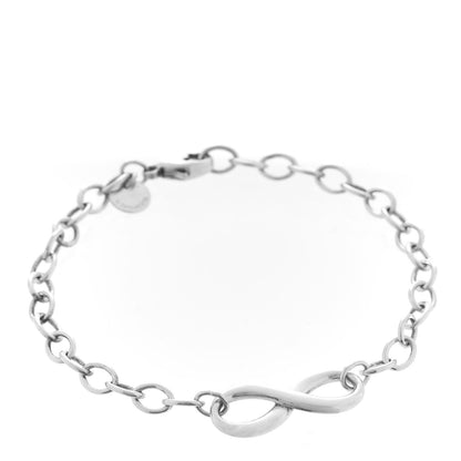 Tiffany Sterling Silver Infinity Chain Bracelet 1 of 5