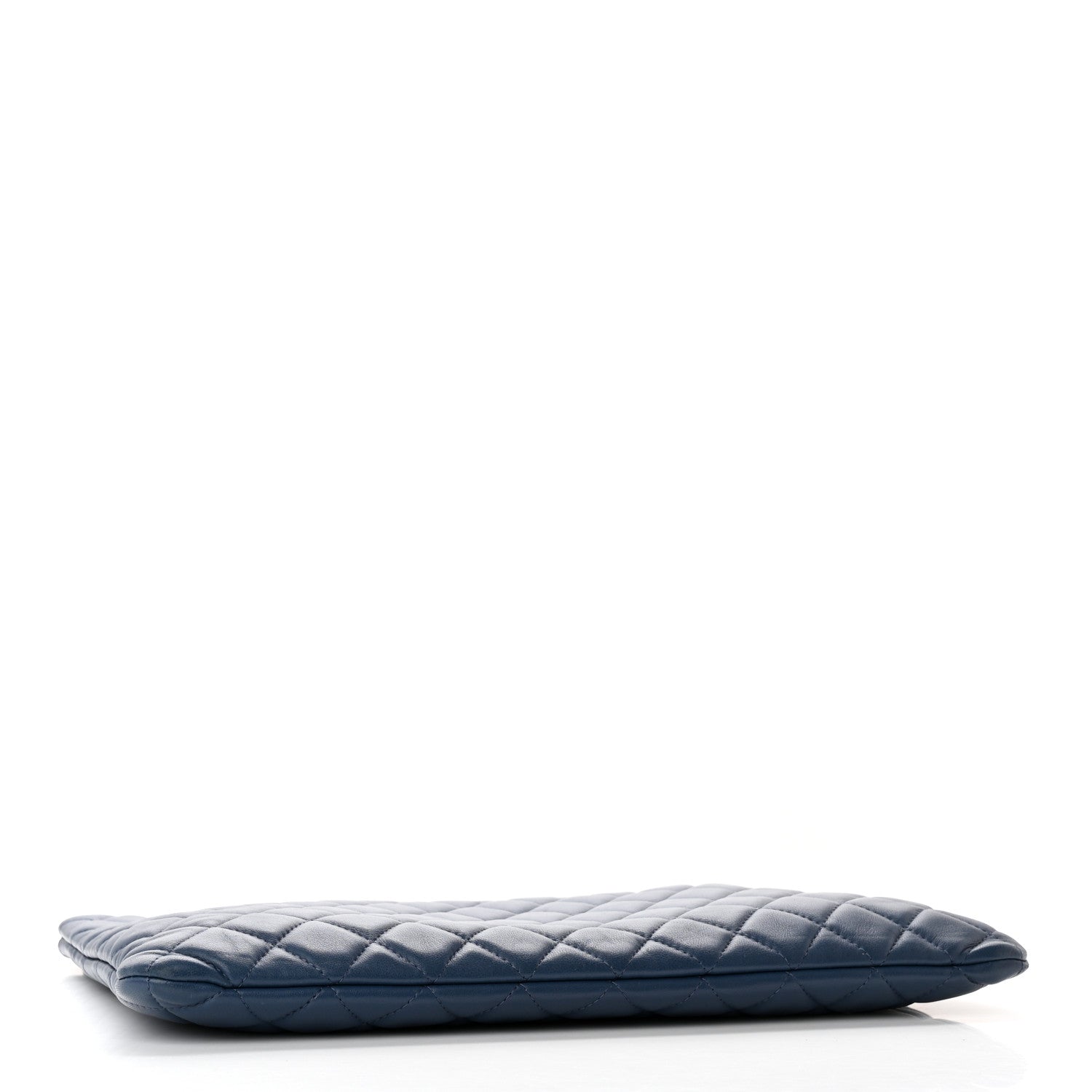 Chanel Lambskin Quilted Large Cosmetic Case Navy 4 of 10