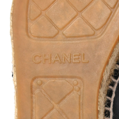 Chanel Lambskin CC Espadrilles 37 Black 7 of 11