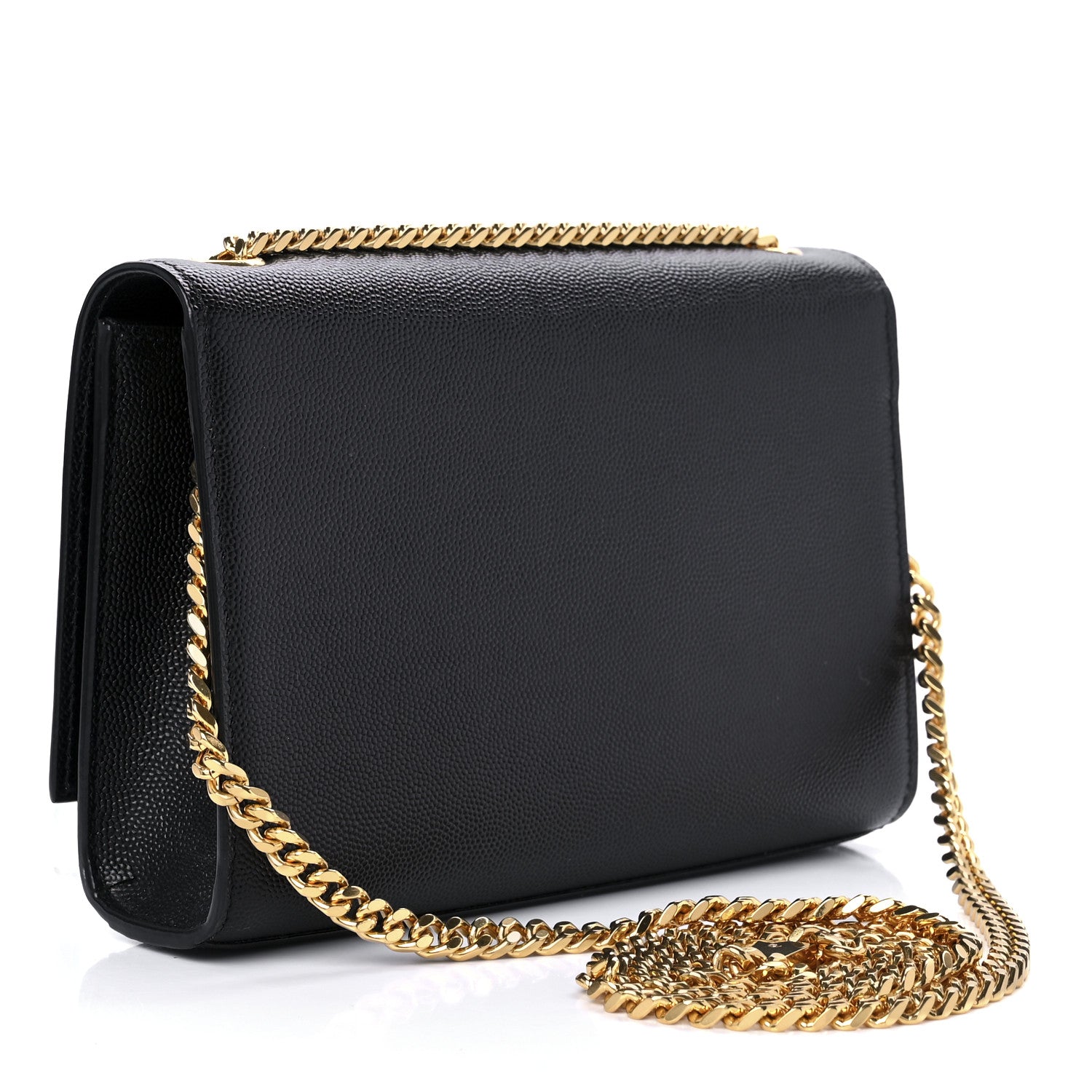 Saint Laurent Grain De Poudre Small Monogram Kate Satchel Black 3 of 10