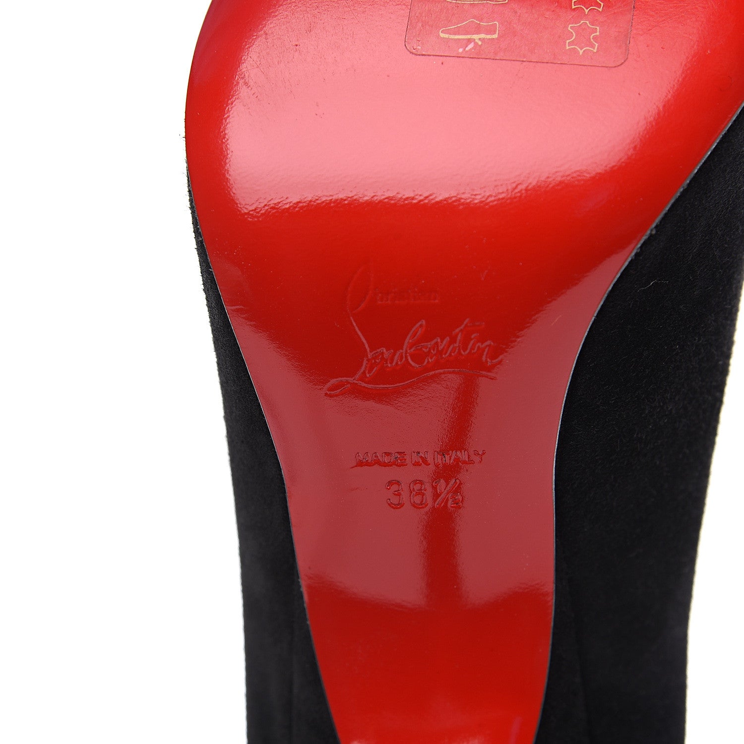 Christian Louboutin Veau Velours Alminette 100 Pumps 38.5 Black 6 of 9