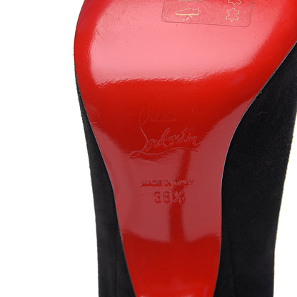 Christian Louboutin Veau Velours Alminette 100 Pumps 38.5 Black 6 of 9