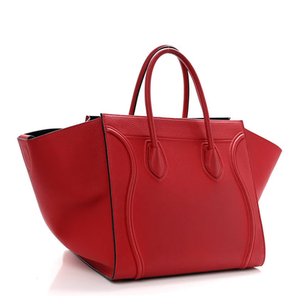 Celine Baby Grained Calfskin Medium Phantom Luggage Carmin 3 of 11