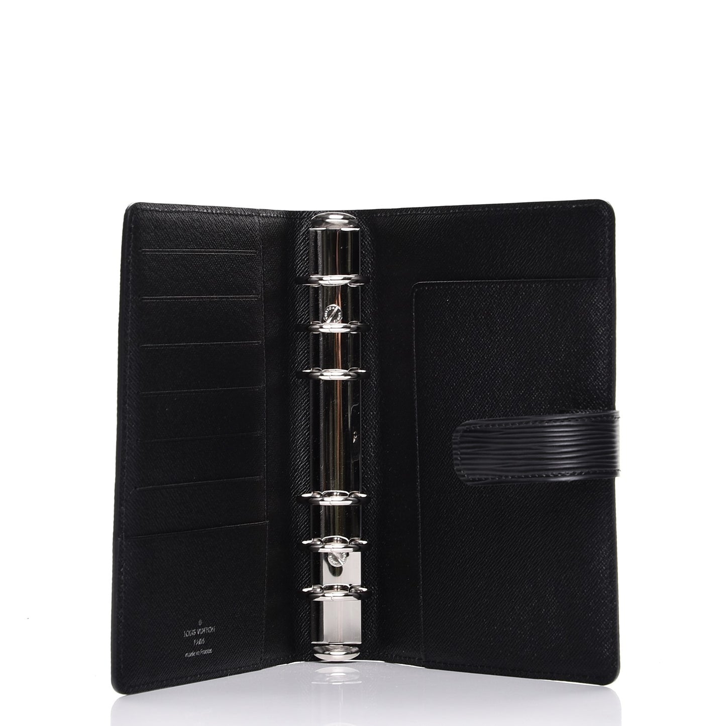 Epi Medium Ring Agenda Cover Black