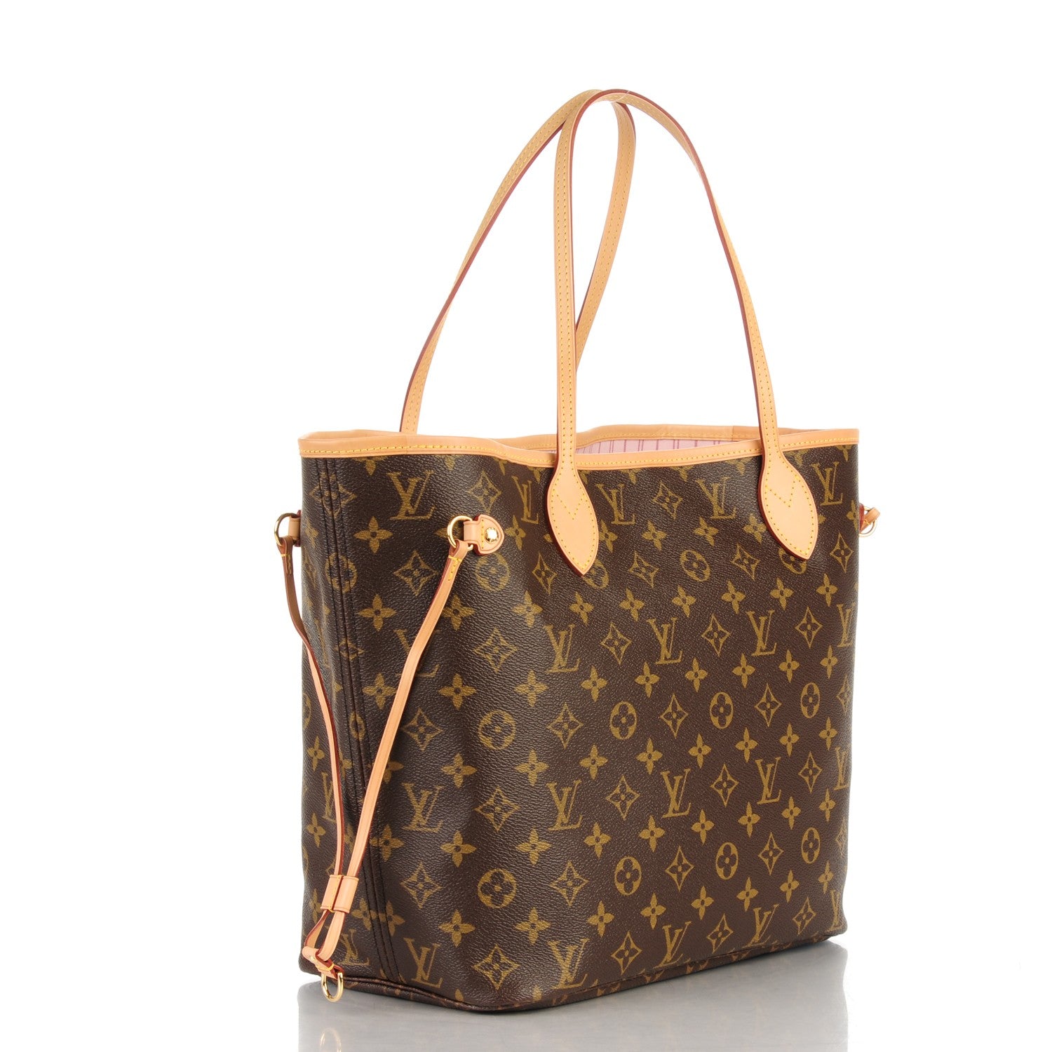 Louis Vuitton Monogram Capri V Neverfull MM Rose Ballerine 2 of 7