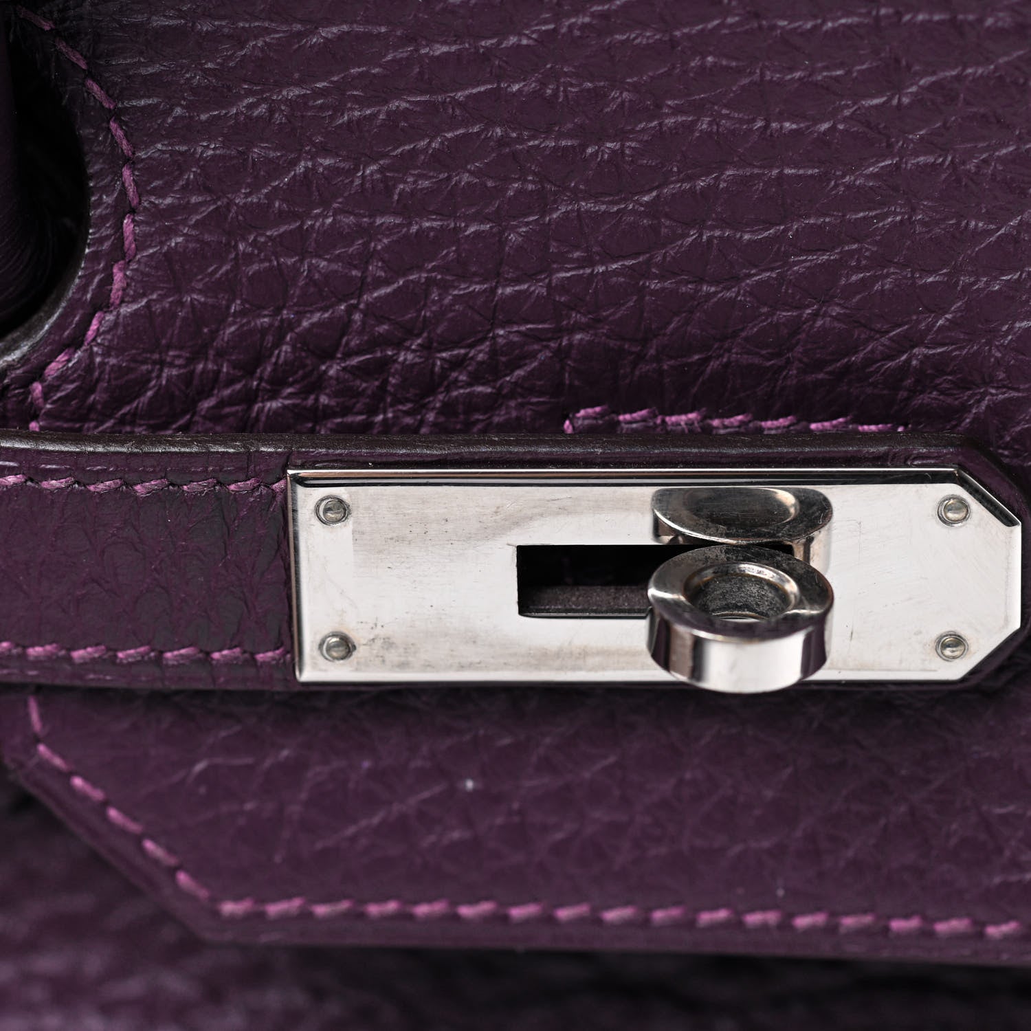 Hermes Taurillon Clemence Birkin 35 Raisin 42 of 44