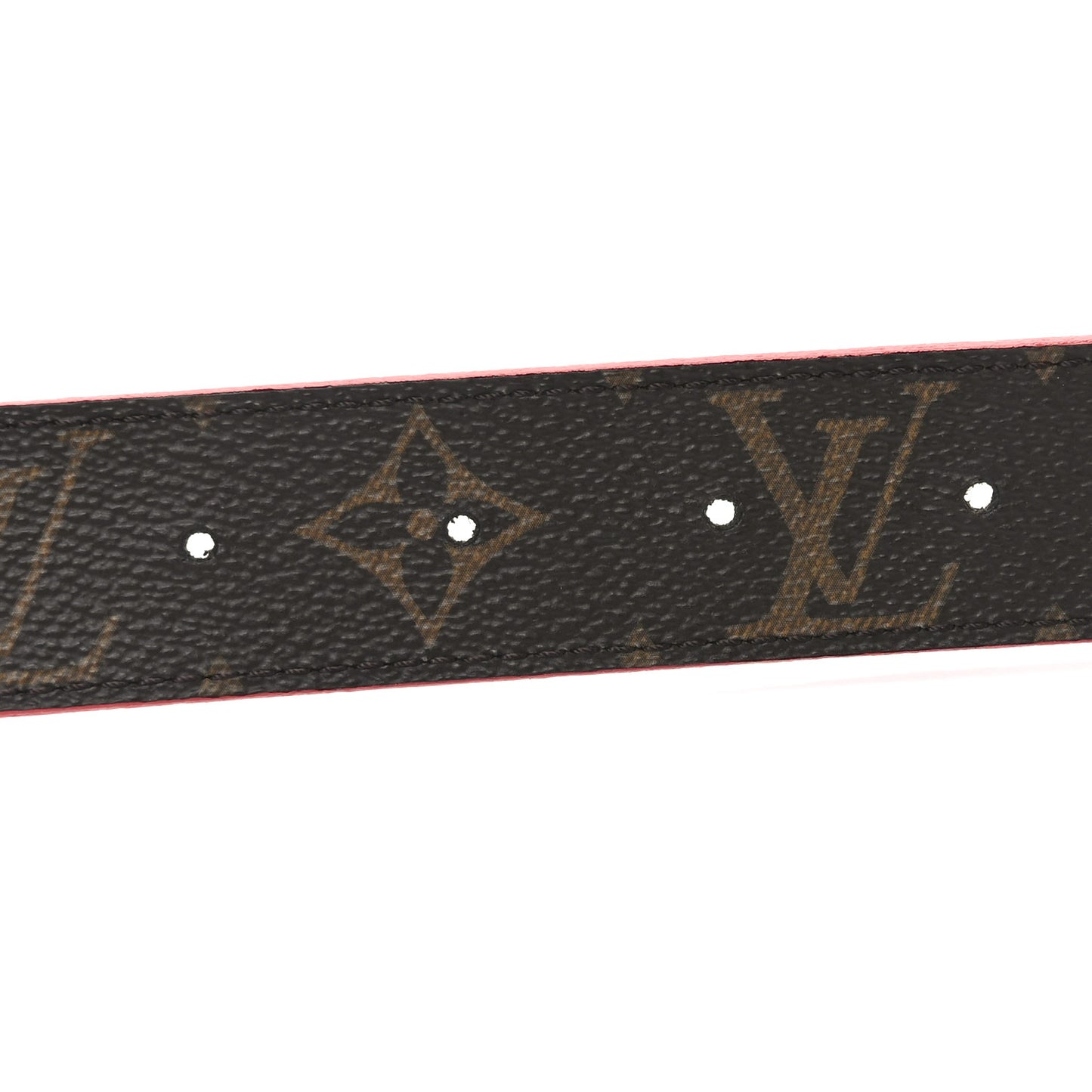Monogram 30mm LV Initiales Reversible Belt 90 36 Coquelicot