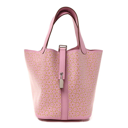 Hermes Swift Lucky Daisy Picotin Lock 18 PM Chai Mauve Sylvestre 1 of 9