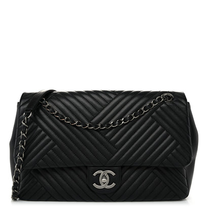 Chanel Lambskin Quilted Large CC Crossing Flap Black 1 of 12