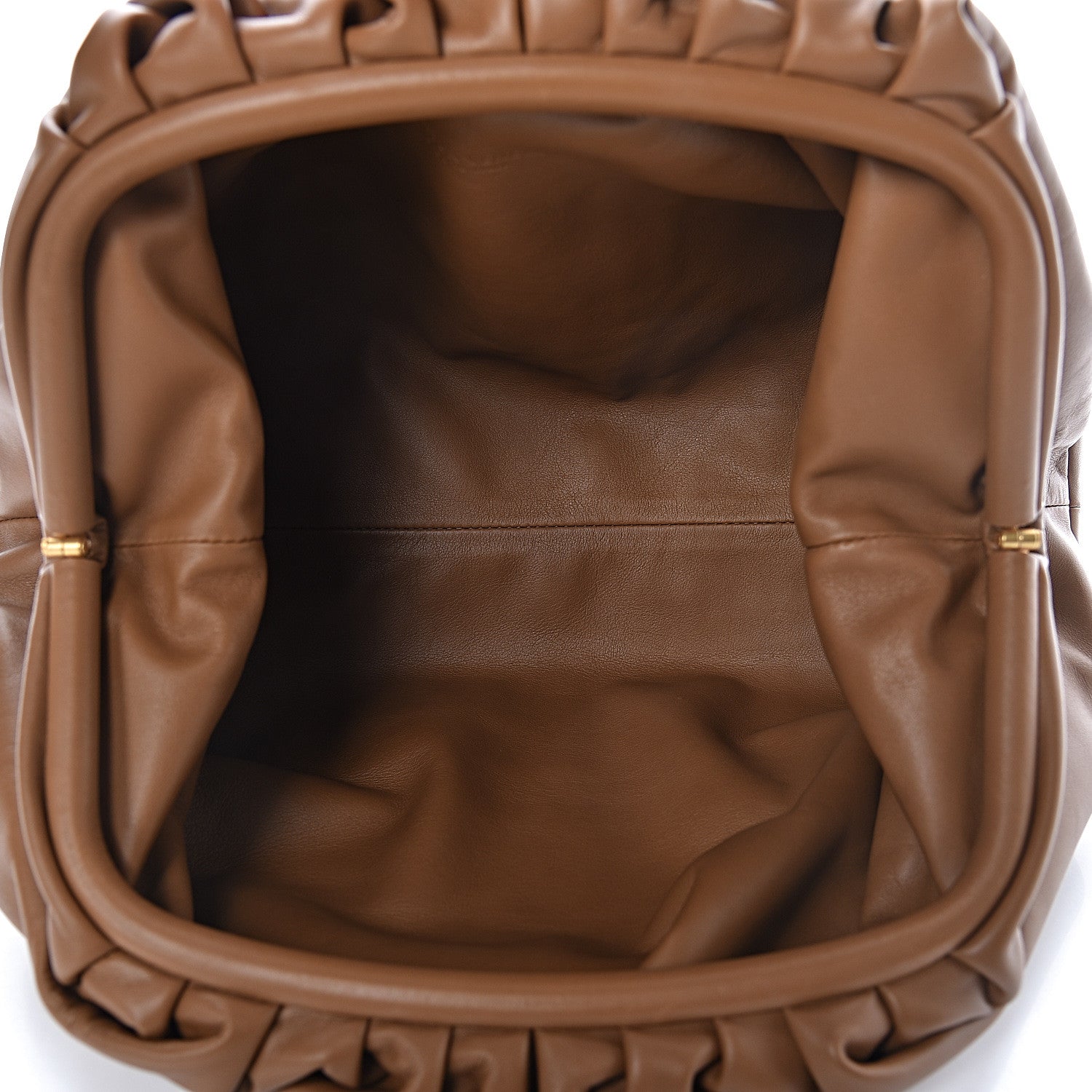 Bottega Veneta Smooth Butter Calf The Pouch Oversized Clutch Cammello 5 of 9