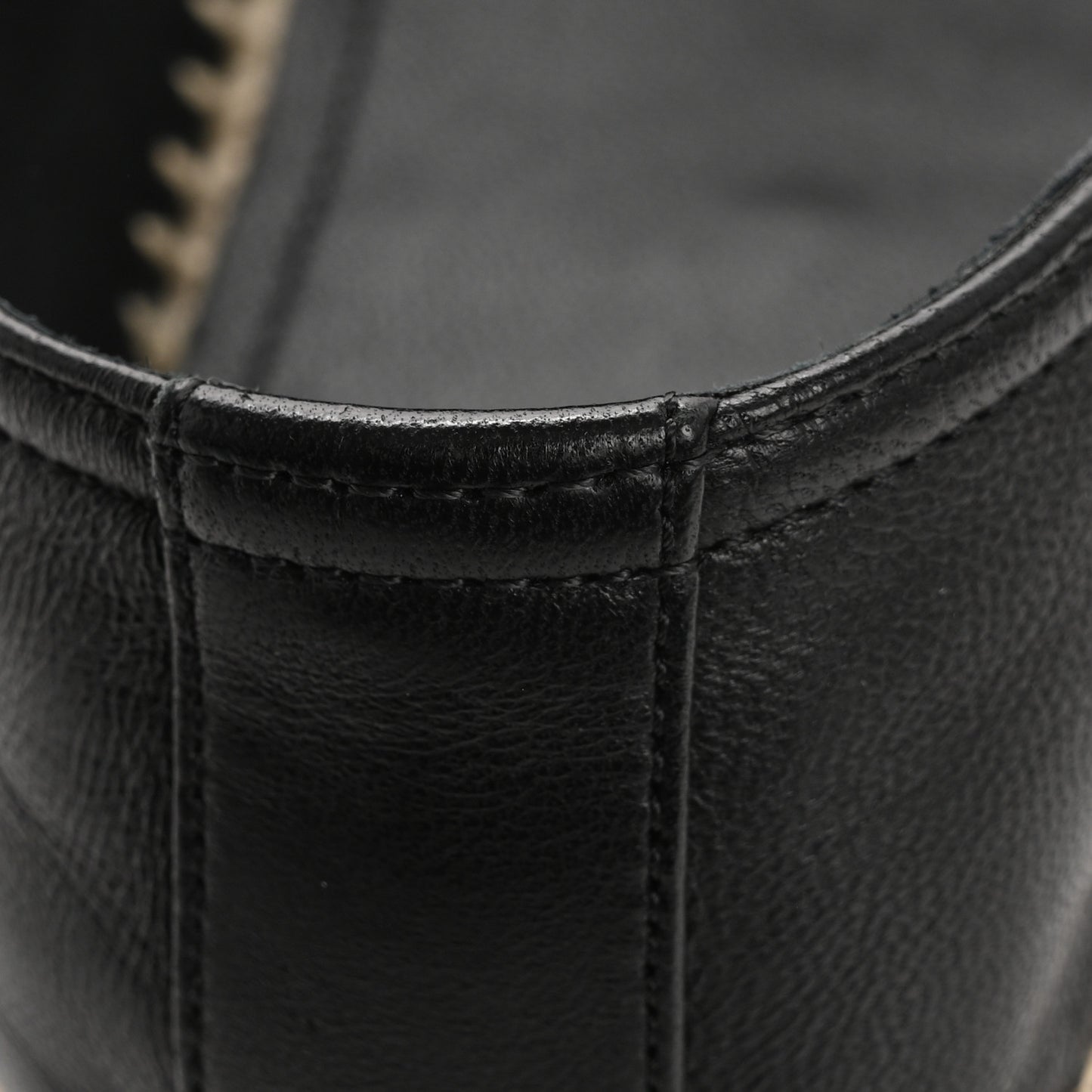 Lambskin Monogram Espadrilles 37 Black