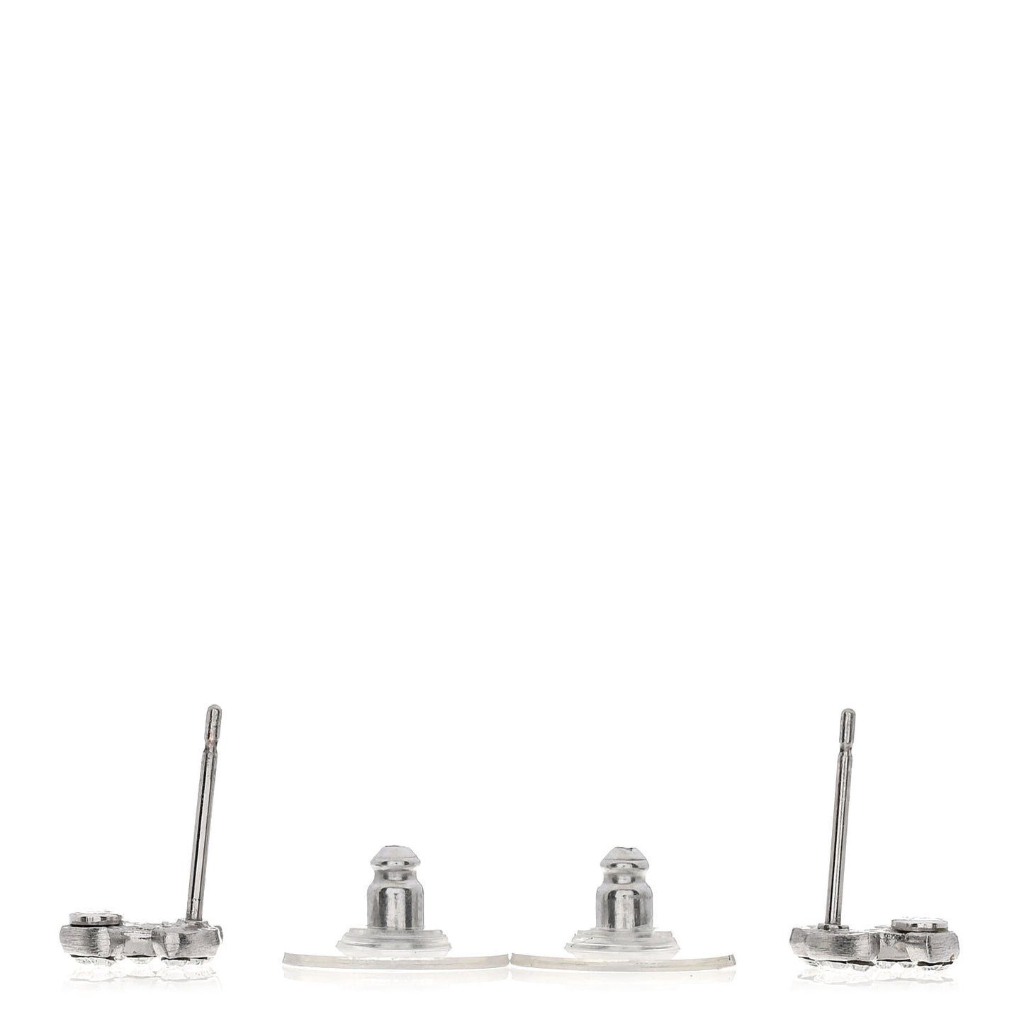 Crystal Mini Timeless CC Earrings Silver