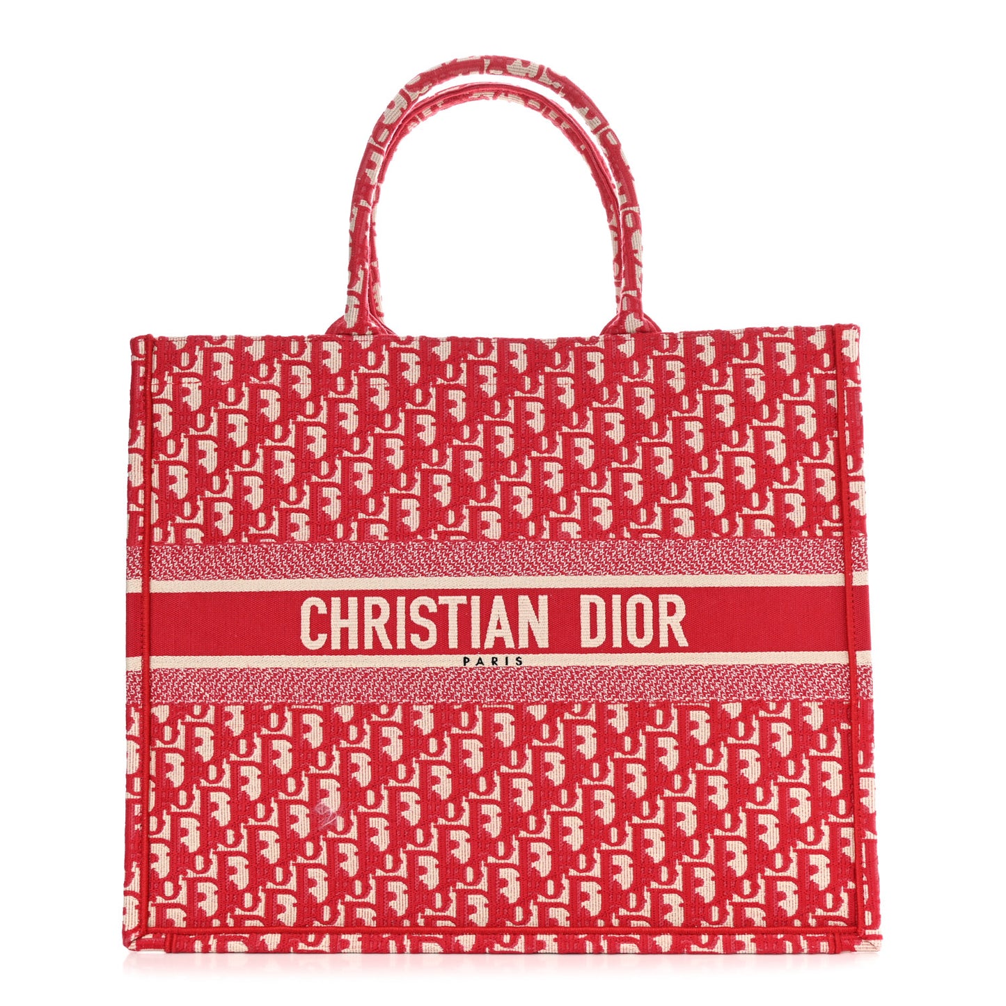 Oblique Book Tote Raspberry