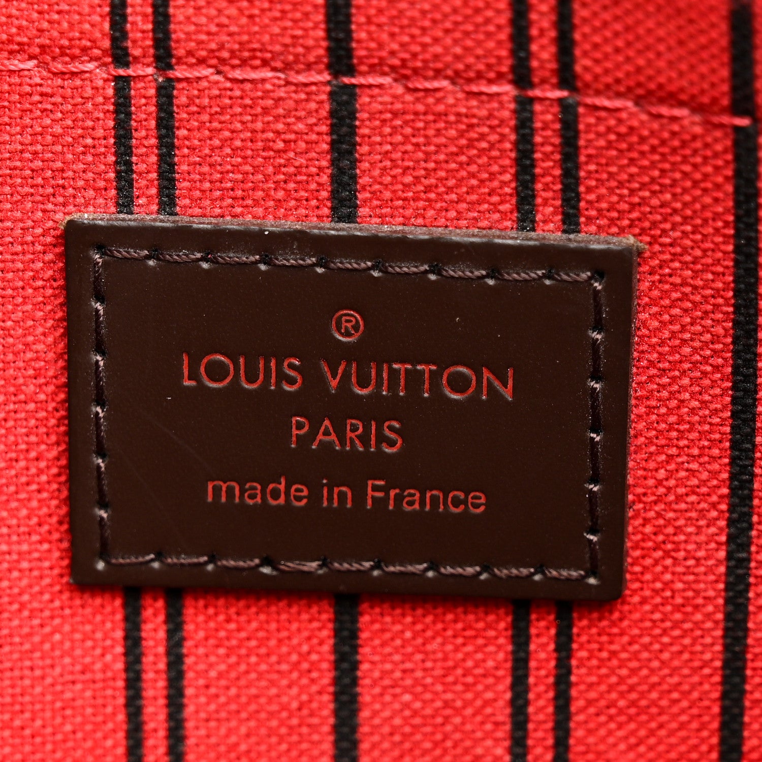 Louis Vuitton Damier Ebene Neverfull MM GM Pochette 6 of 8