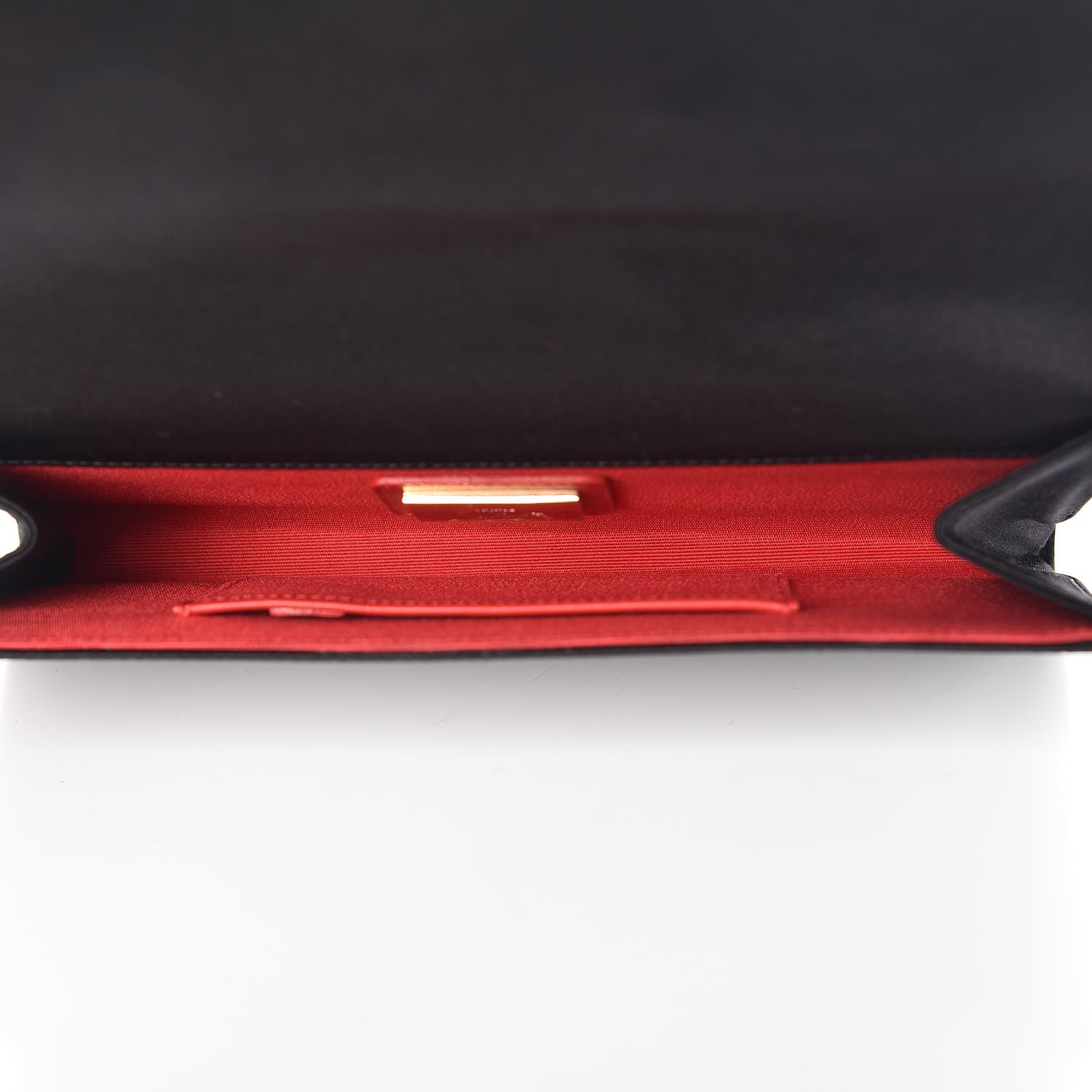 Christian Louboutin Satin Strass Alice Clutch Black 5 of 6