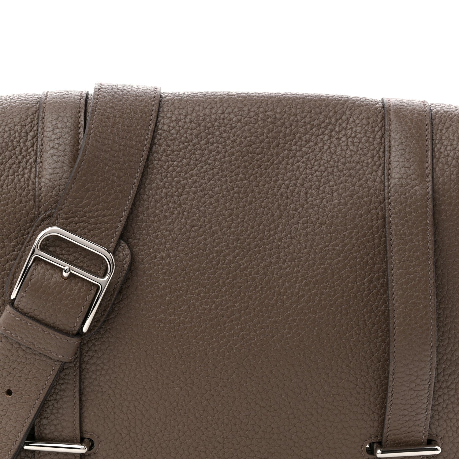 Hermes Taurillon Clemence Steve Caporal Messenger Cacao 8 of 10