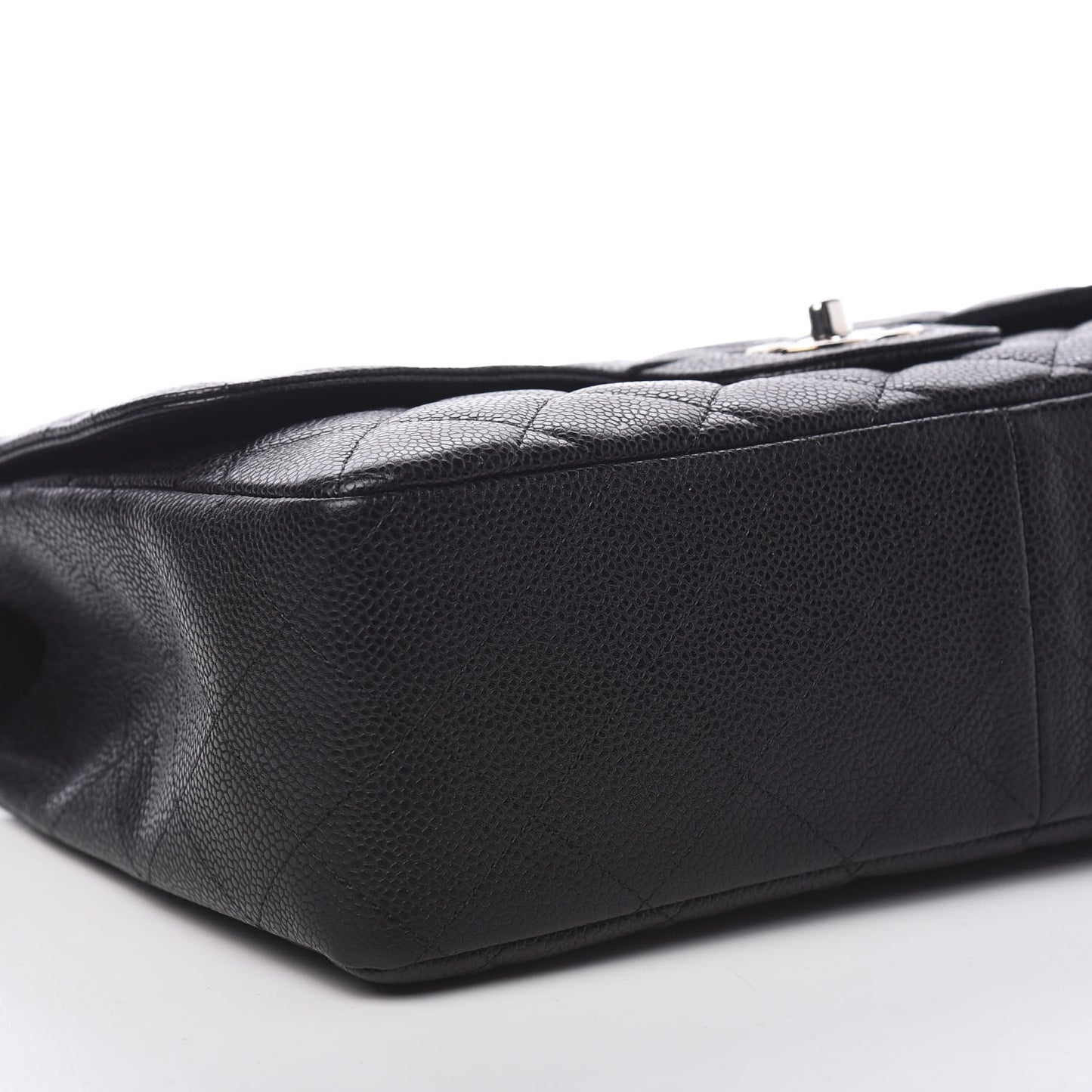 Caviar Quilted Jumbo Single Flap Black