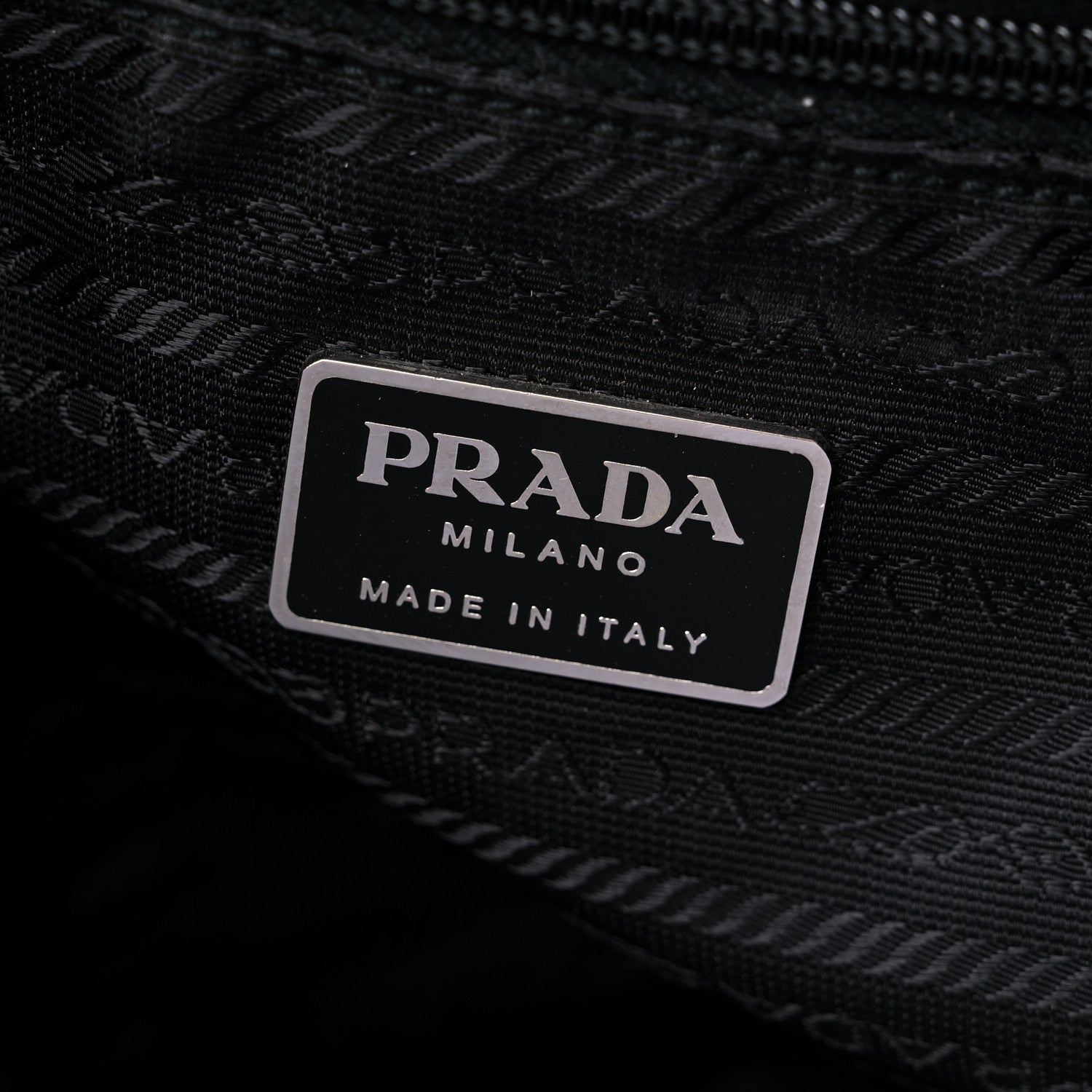 Prada Nylon Vela Cinch Backpack Black 6 of 14