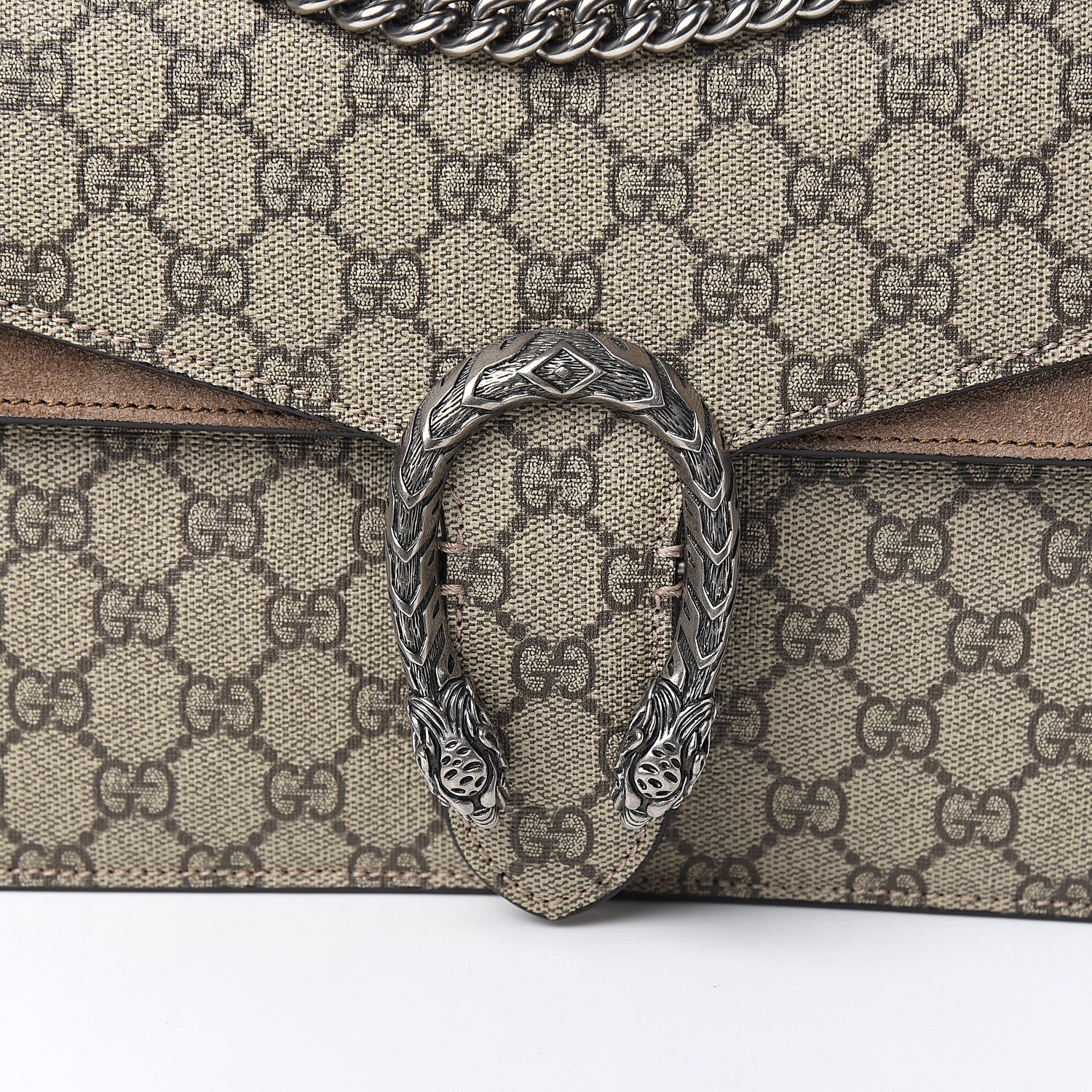Gucci GG Supreme Monogram Small Dionysus Shoulder Bag Taupe 10 of 10