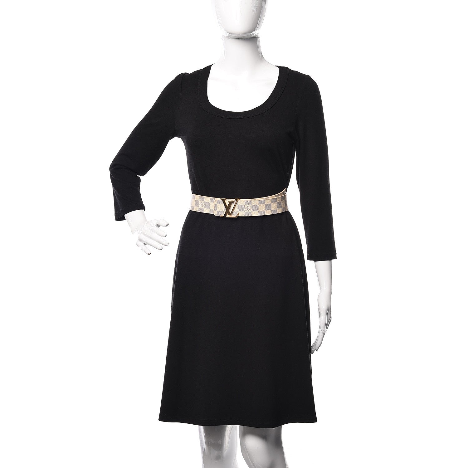 Louis Vuitton Damier Azur LV Initiales Belt 100 40 2 of 10