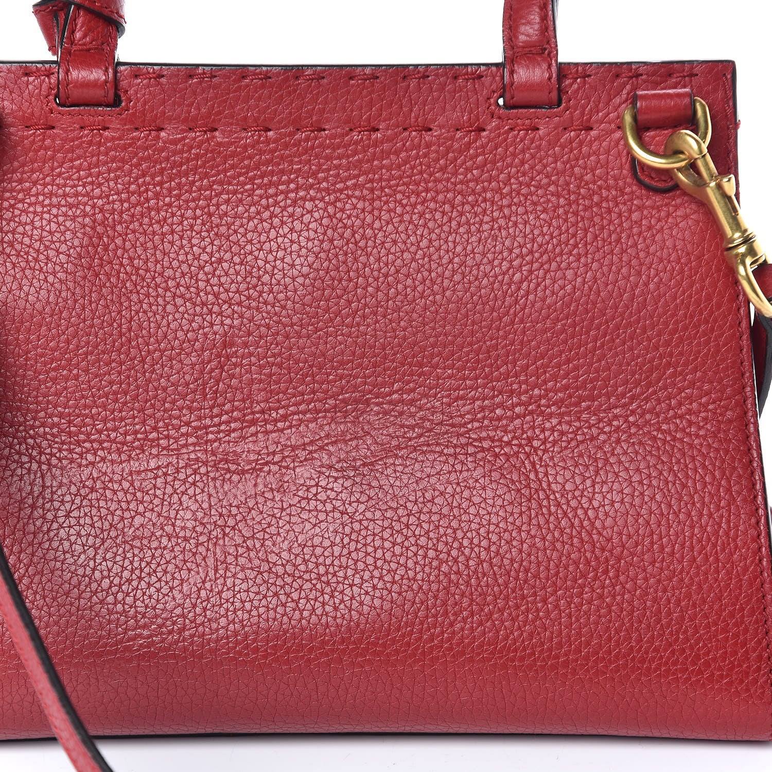 Gucci Calfskin Mini GG Marmont Top Handle Bag Vulcanic Red 24 of 24