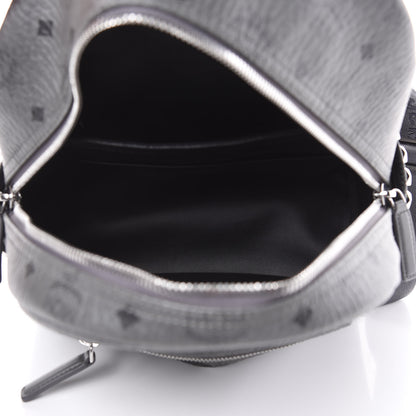 MCM Visetos Small Side Stud Stark Backpack Phantom Grey 5 of 9